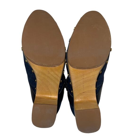 Brand New Veronica Beard Dacey Blue Denim Clogs Mule Size 9 - Picture 7 of 12